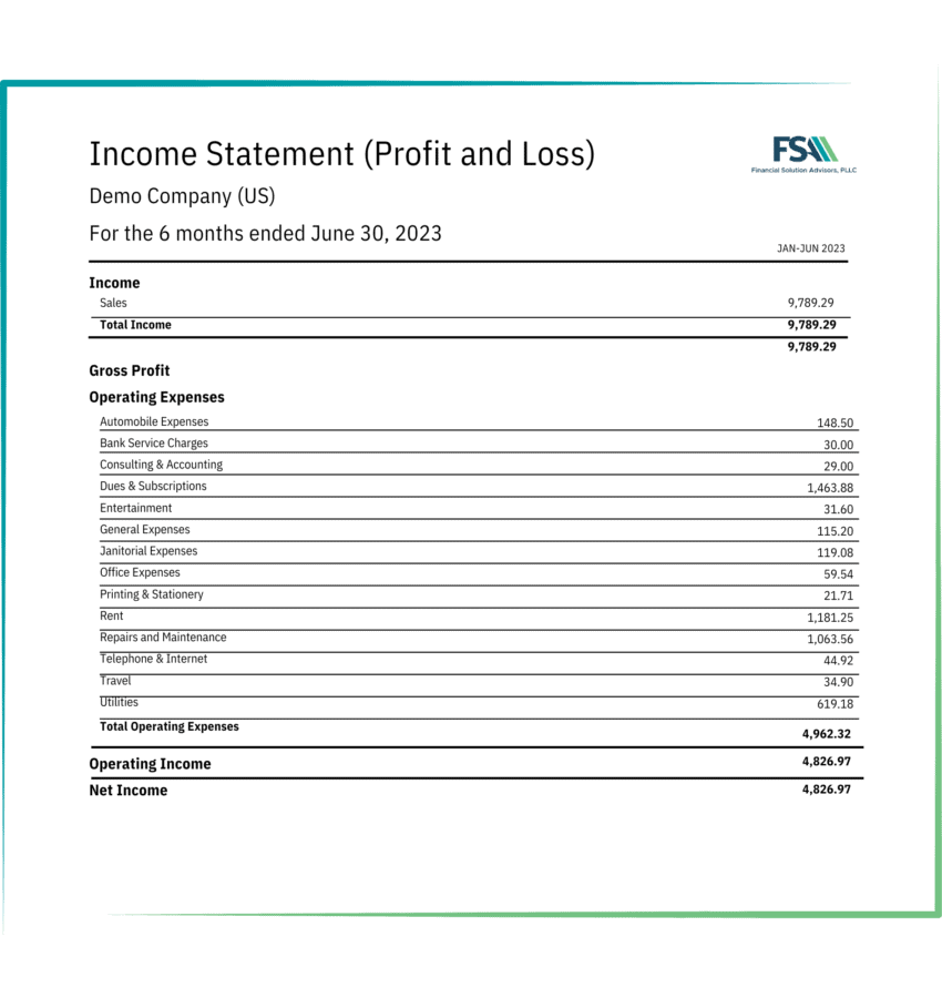 Income Statements for Business Owners