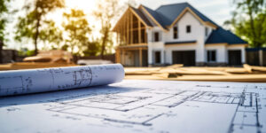 home builder tax credit, new home construction with blueprint