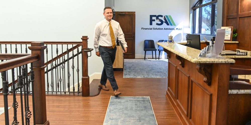 FSA CPA walking up the stairs