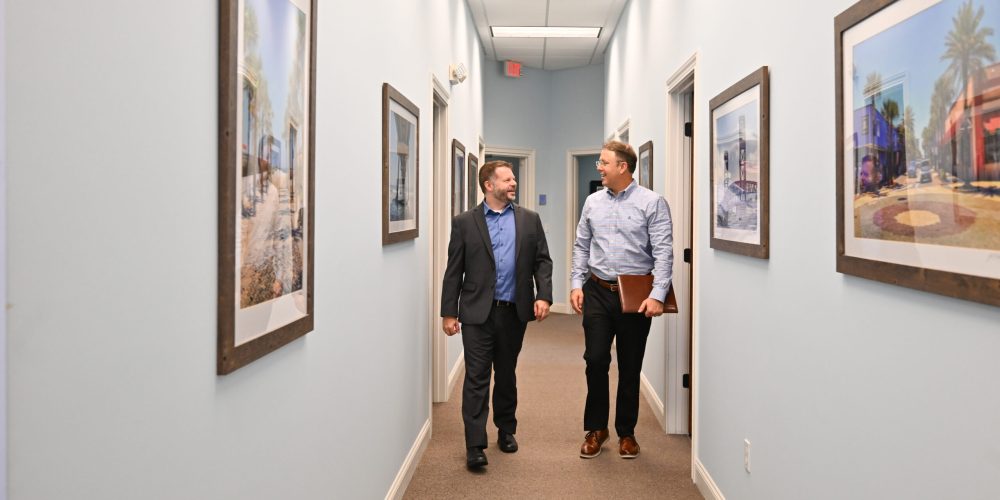 FSA team members walking in the office